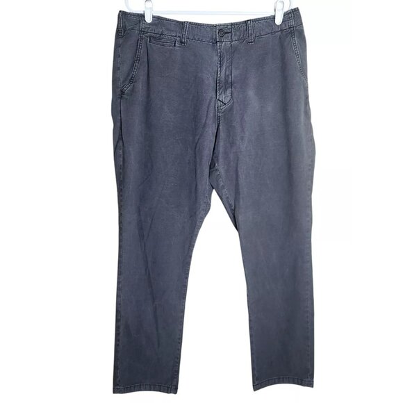 Lucky Brand Men 38 x 31 410 Athletic Chino Black Denim Men Jeans